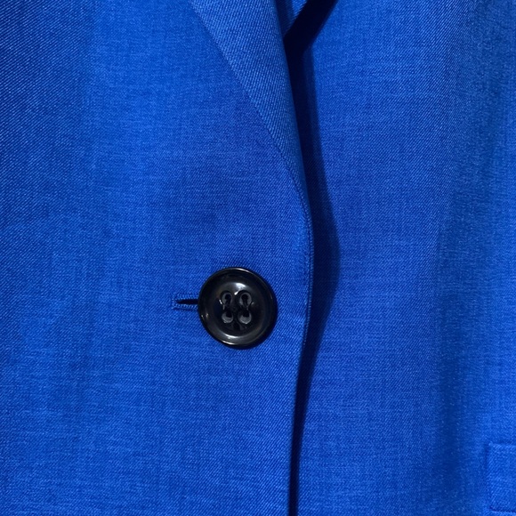 LE SUIT SEPARATES 🔹 Royal Blue One Button Women’s Blazer Jacket - Size 16 - Picture 8 of 13